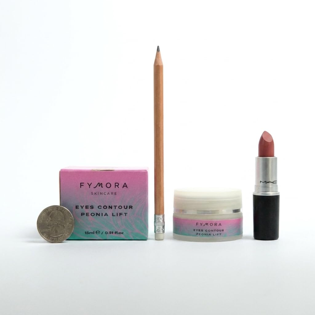 Fymora Peonia Lift Contorno Occhi Antirughe: Crema Idratante con Caffeina e Acido Ialuronico per Borse, Occhiaie e Palpebre Cadenti - Effetto Lifting Illuminante per Pelle Sensibile Uomo e Donna