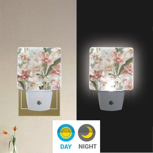 Lámpara de noche digital illustration orchids miniatura 4