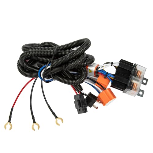 Ronybuy H4 9003 HEADLIGHT RELAY WIRING KIT Ceramic Socket Plugs For 7X6 5X7 H6054 6054 Headlights Conversion Kit thumb #8