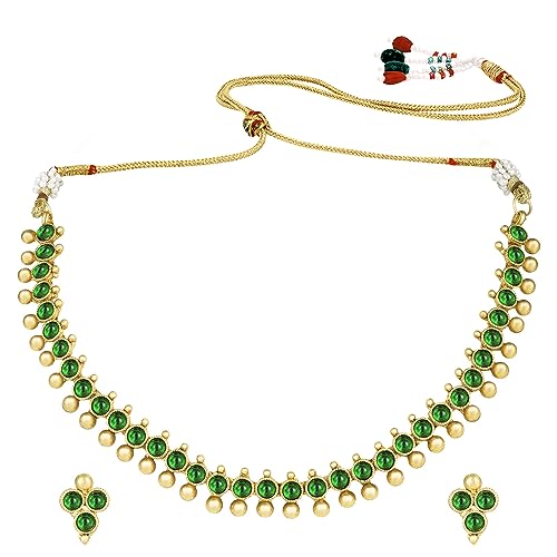 Image of Peora Traditional Ethnic Necklace & Jewellery Set Gift for Women