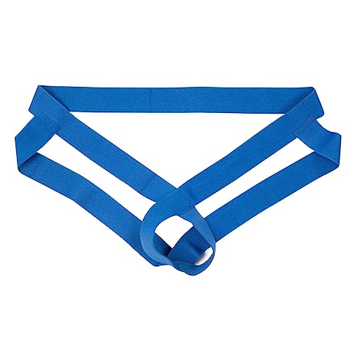 Men's Sexy Open Front Underwear Panties Men's Ice Silk Back Empty Sex Panties Thong Detachable Buttocks Exposed