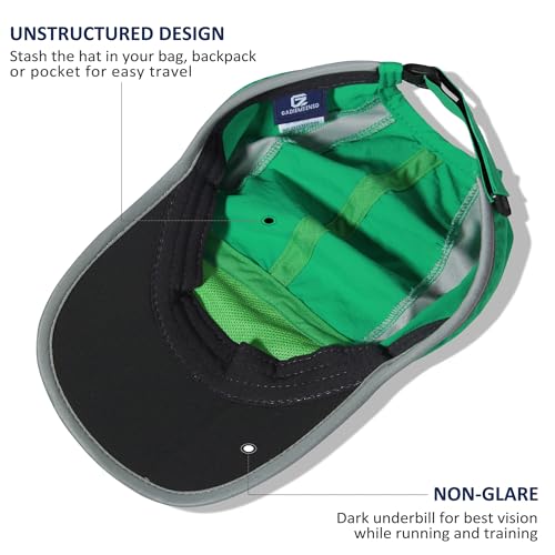 Image of GADIEMKENSD Reflective Folding Outdoor Hat Unstructured Design UPF 50+ Sun Protection Sport Hats for Womens and Mens