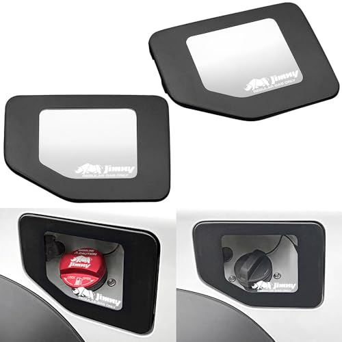 2025 新型 タイプ15J4 給油キャップ用ハンガーフック付 Jimny & サイ ステッカー付 客注品 新型ジムニー シエラ 専用 給油口 フューエル リッド カバー 強化ガラス窓 艶消し黒 ブラガ BG BRAGA (●タイプ15/J4【Jimny