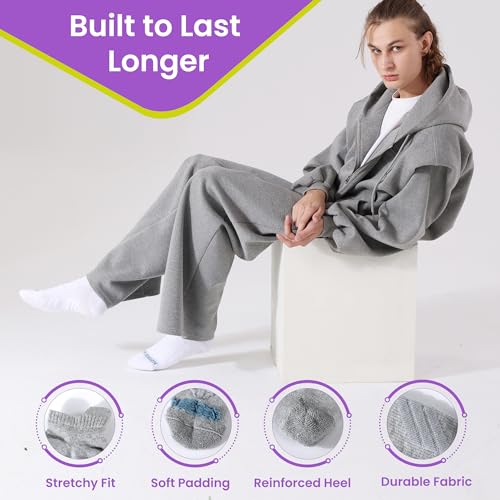 Athletic Ankle Socks for Women&Mens,Athletic Running Socks,Low Cut Mens Anti Odour Socks 6 Pairs4