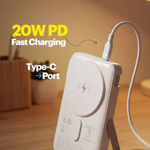 Image of Stuffcool Omni 3-in-1 10000mAh Magnetic Wireless Powerbank with Dedicated Apple Watch Charging Module, Charges AirPods, Aluminium Stand, 15W Wireless & 20W PD Type-C Input /Output
