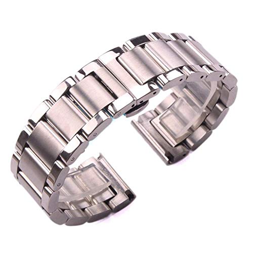 Sangle de montre acier inoxydable argent pour bracelet 20mm 22mm