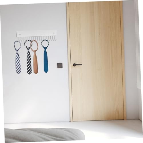 PartyKindom Wandmontierter Gürtel und Krawattenhalter Drehbarer Multifunktionaler Kleiderbügel für Platzsparende Aufbewahrung im Eingangsbereich und Wohnzimmer für Gürtel