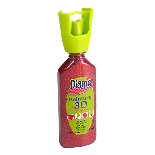 DIAM'S 3D, 37ml, Pailleté Rouge