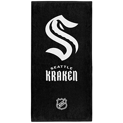 Great Branding Seattle Kraken NHL Classic Bath Towel 140x70cm, Black, One size fits all