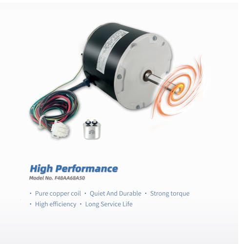 Motor de Ventilador Condensador F48AA68A50 para York, Coleman, GE, Genteq miniatura 2