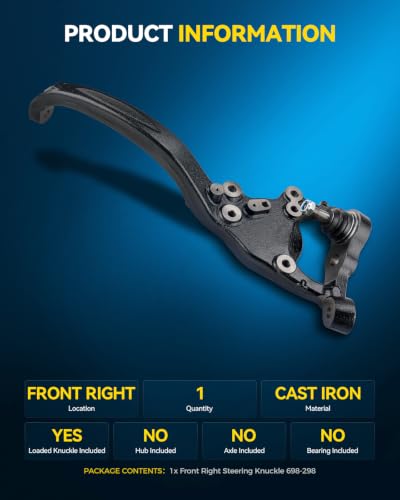 Image of PHILTOP Front Right Steering Knuckle for 2012-2023 Dodge Charger RWD