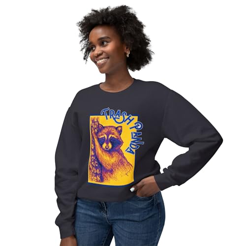Trash Panda Sweatshirt - Comfy and Funny Unisex Lightweight Crewneck3