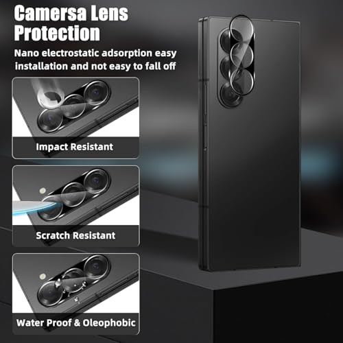 Image of Xmon Back Camera Lens Protector for Realme 15-3D Premium Camera Glass Protector Guard, Anti-Scratch, Ultra-Clear, Easy Installation - (Z Fold 7 2+2 Pack)