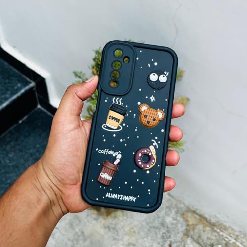 Image of Pikkme Back Cover for Realme 6 / 6i | 3D Cartoon Silicone Case Cute & Fun Full Protective Bumper Cover (Black)