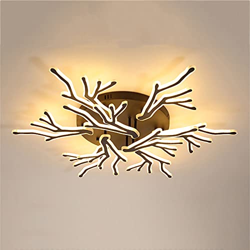 Plafonniers d'éclairage LED acryliques modernes pour un salon contemporain chaleureux