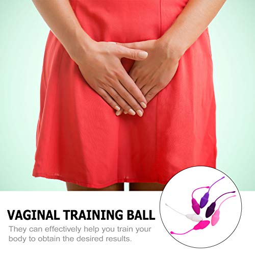 ExCEART 6 peças de exercício Kegel Pesos Bolas de Kegel pós-parto Reabilitação muscular Bola de enco