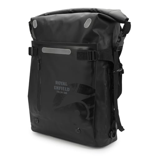 Royal Enfield Store Royal Enfield Tru Dry WP Roll Top Bag 25L Black - Image 2