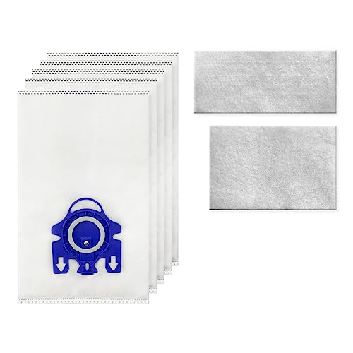 Quick Parts Delivery Vacuum Dust Bag - Durable Fabric Vacuum Bag - Premium Dust Vacuum Bag - Lightweight Design Vacuum Cleaner Bag - (5 Bags + 2 Filters)