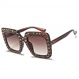 ZUTYJ Quartett Große Diamantfarbe Sonnenbrille Weibliche Sonnenbrille Sonnenbrille Mädchen Mode Brille,G,Der gesamte Code