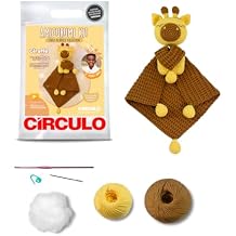 CIRCULO Amigurumi Crochet Kit - Lovey Blanket - All Included, Easy Instructions - Crochet Set for Intermediate - Animal Crochet Kit, Premium Amigurumi Yarn for Crocheting - Giraffe