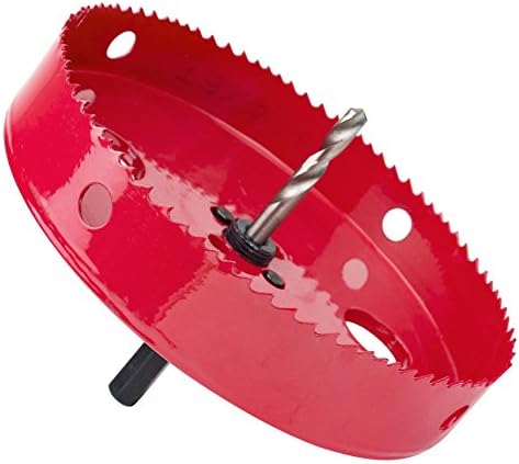 GoSports 6 inch Hole Saw - Heavy-Duty Steel Design - Great for Making Cornhole Boards