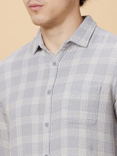 Image of Being Human Black Slim Fit Regular Collar Men's Shirt Clothing