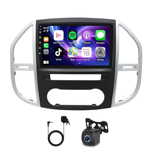 Slakerbe Android 15 Autoradio Compatible avec Mitsubishi ASX 2010-2017, 2G+64G 10 Pouces 2 Din Carplay Android Auto avec Bluetooth Navi WiFi FM RDS SWC Lien...