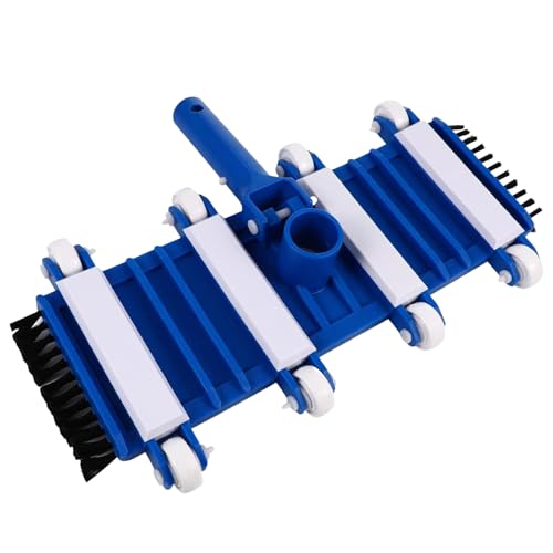 Brosse d'aspirateur pour piscine - Tête d'aspiration renforcée pour nettoyage en profondeur, équipement d'aspiration manuel pour l'élimination des algues...