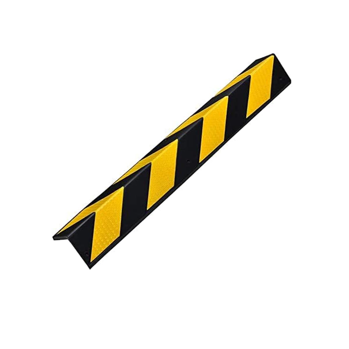 RACO Reflective Corner Guard Wall Corner Protector with Yellow Strips for Garage Parking