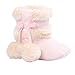 TONSEE Baby Stiefel für Mädchen,Soft Sole Snow Boots Babyschuhe Erstlingsschuhe Taufschuhe Babyschühchen 0-18 Monate (6~12 Monate, Rosa)