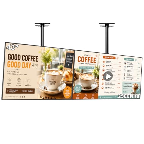 Image of 43inch Digital Signage Display, 4K 2500nits Brightness Advertising Display