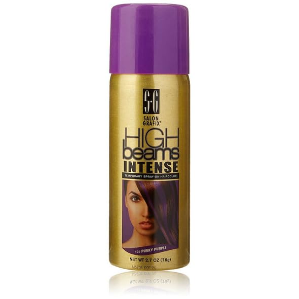 High Beam Intense Temporary Spray-On Hair Color (76g) Colour: 25 Punky Purple