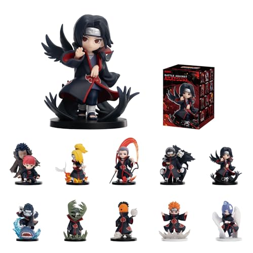 POP MART Naruto: Shippuden Series Battle Against Akatsuki Themed Blind Box Figures Collectible Toys Home Decorations Holiday Birthday Gifts for Girls and Boys Single Box