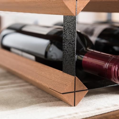 Soporte de vino de madera para encimera 6-15 botellas miniatura 2