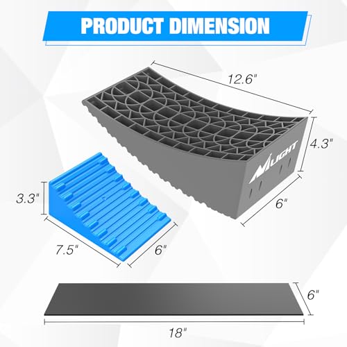 Image of Nilight RV Levelers with Wheel Chocks, 2-Pack