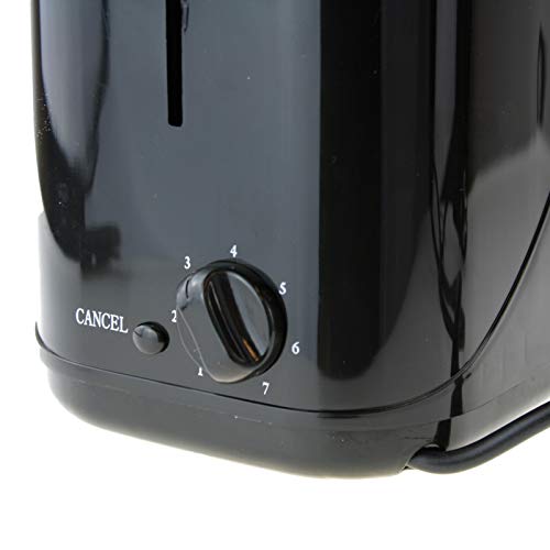 Smartweb Toaster für 2 Scheiben mit Brötchenaufsatz, Toaster 700 Watt, Doppelter Toaster, Toastautomat schwarz – Bild 3