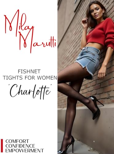 Mila Marutti Fishnet Tights for Women | Fish Net Stockings | High Waisted Pantyhose2