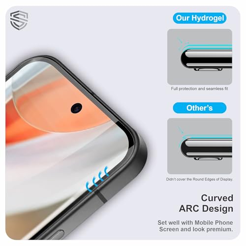 Image of TPU hydrogel Edge to Edge Screen Protector Guard For Google Pixel 9 Pro XL and Google Pixel 10 Pro XL (6.8 Inch) With Installation Kit | Fingerprint Compatible | Edge to Edge Coverage