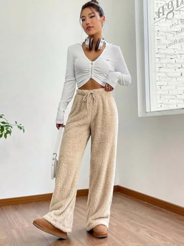 Image of KOTTY Women's Baggy Formal Black Pants | Elegant Straight Fit Trousers for Office & Casual Wear | Trendy High Waist Bottoms