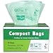 Primode 100% Compostable Bags 6 Gallon Food Scraps Yard Waste Bags, 50 Count, Extra Thick 0.87 Mil. ASTMD6400 Biodegradable Compost Bags Small Kitchen Trash Bags, Certified By BPI And VINCETTE