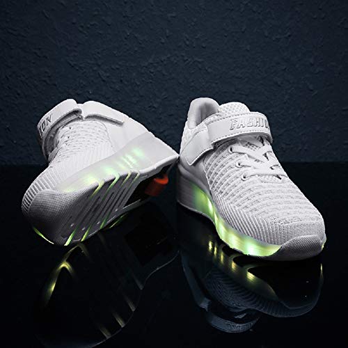 Image of Ylllu Kids LED Roller Skate Shoes with Wheel Light up Roller Shoes Gift for Girls Boys Children