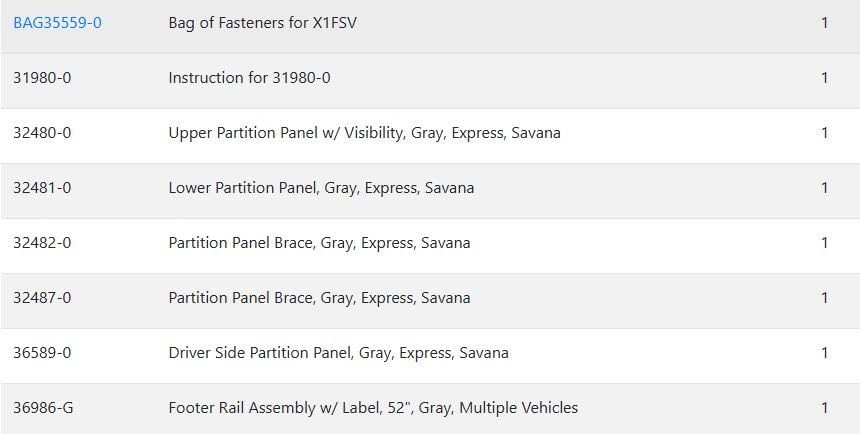 Adrian Steel X1FSV, Steel Partition w/Visibility