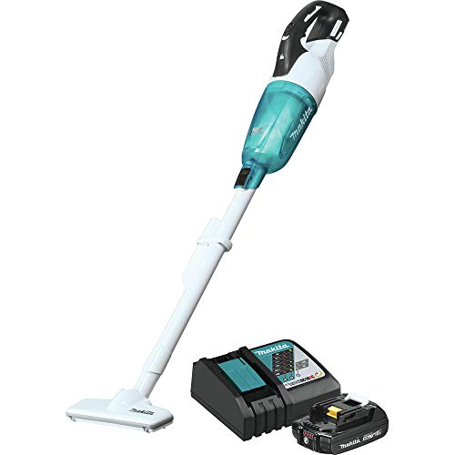 Makita XLC03R1WX4 18V LXT Lithium-Ion Compact Brushless Cordless Vacuum Kit, Trigger W/Lock (2.0Ah...
