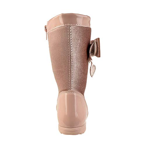 Bota Cano Médio Menina Meli Heart Tie Rosa