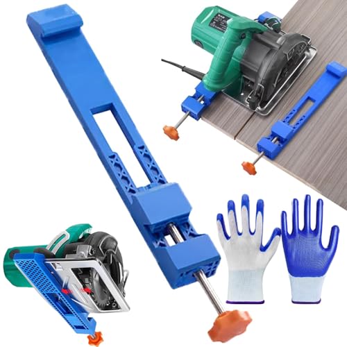 Adjustable base guide for cutting machine, positioning clamp...