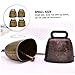 FAVOMOTO 4 Pieces Elephant Bell Grazing Bells Vintage Witch Bells Cattle Goat Bell Bells for Crafts Cowbells Iron Very Strong Decorations