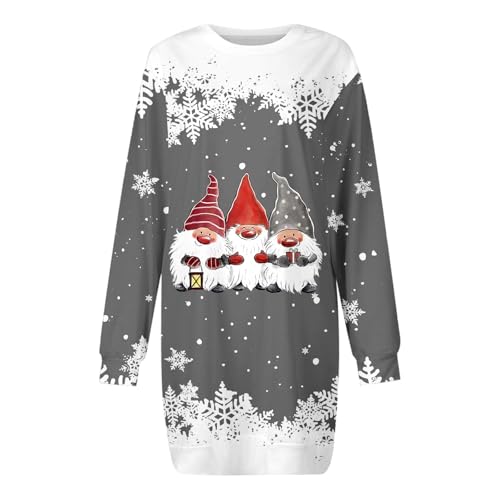 Robe pull de Noël manches longues sweat décontracté automne hiver - 5