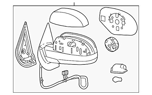Amazon.com: Genuine GM 20843106 Rear View Mirror, Outside : Automotive
