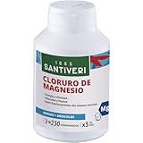 SANTIVERI - Cloruro Magnésico, Complemento Alimenticio a Base de Magnesio, Ayuda a Disminuir el Cansancio y Contribuye al Normal Estado de Músculos, Huesos y Sistema Nervioso - 230 Comprimidos