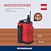 T.I.P. Drainage-Tauchpumpe I-Compac 7500 Kunststoff mit Schwimmerschalter für Schmutzwasser 400W Rot, 30190